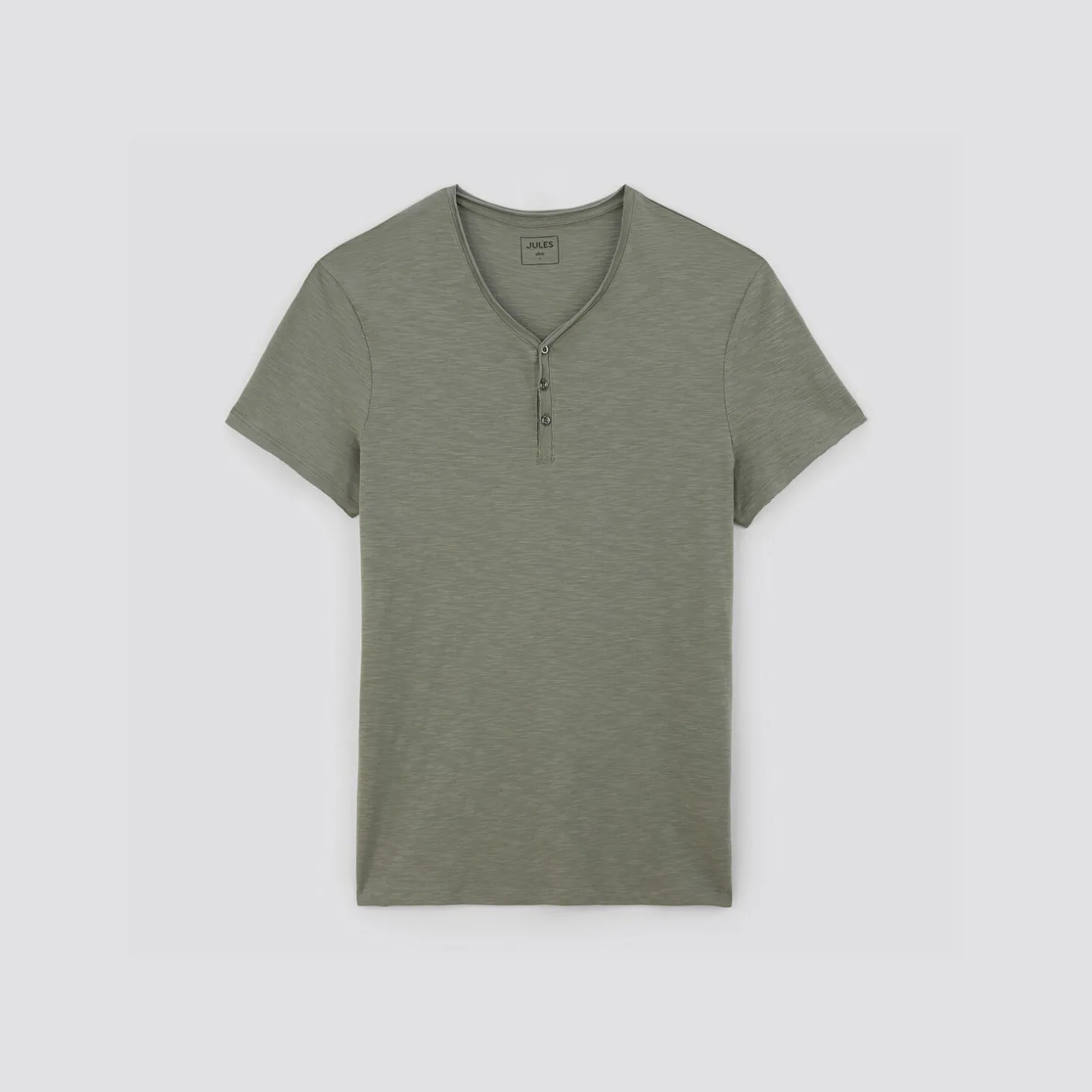 Best Sale T-shirt met knooplijst in gevlamde stof T-shirt