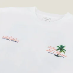 Discount T-shirt met landschap-print op voor-en achterkant T-shirt