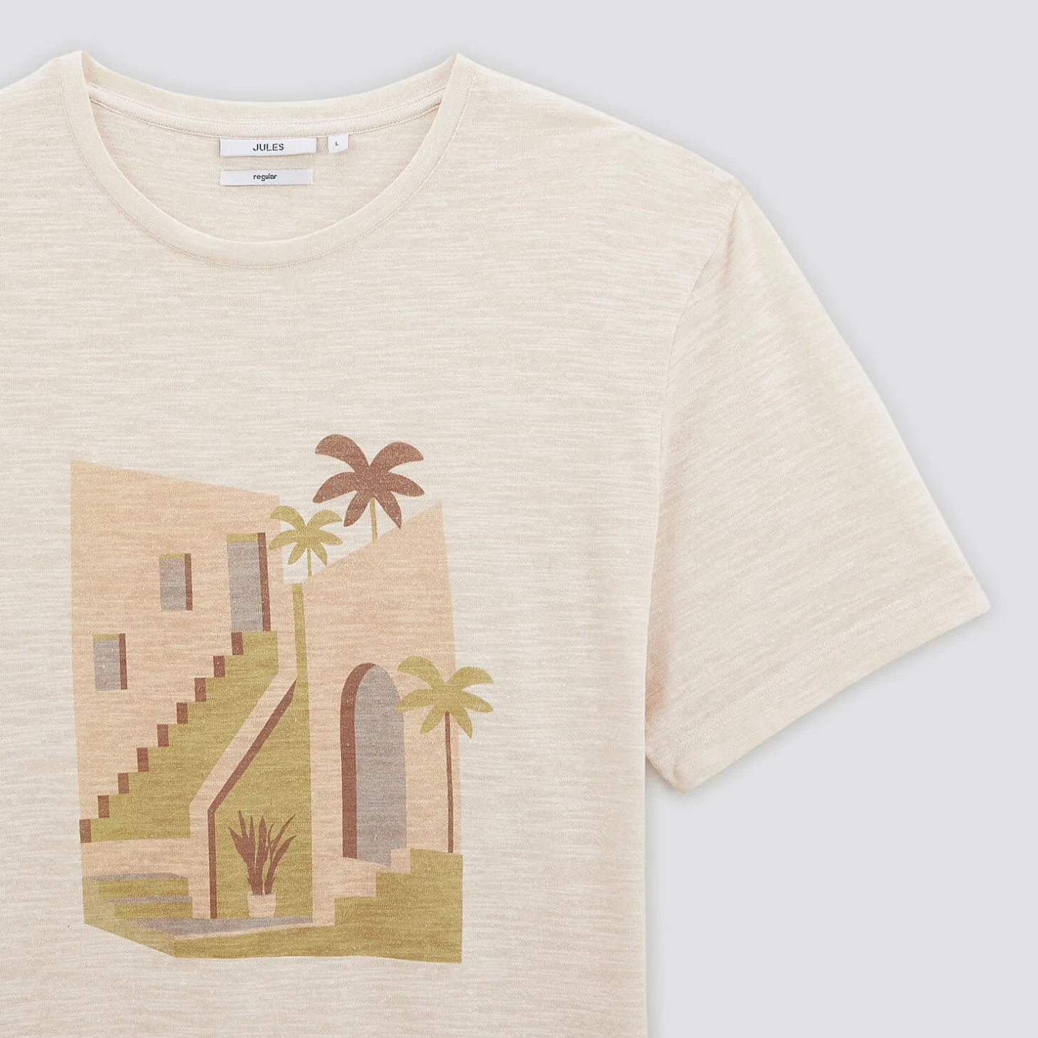 Outlet T-shirt met landschapsprint T-shirt