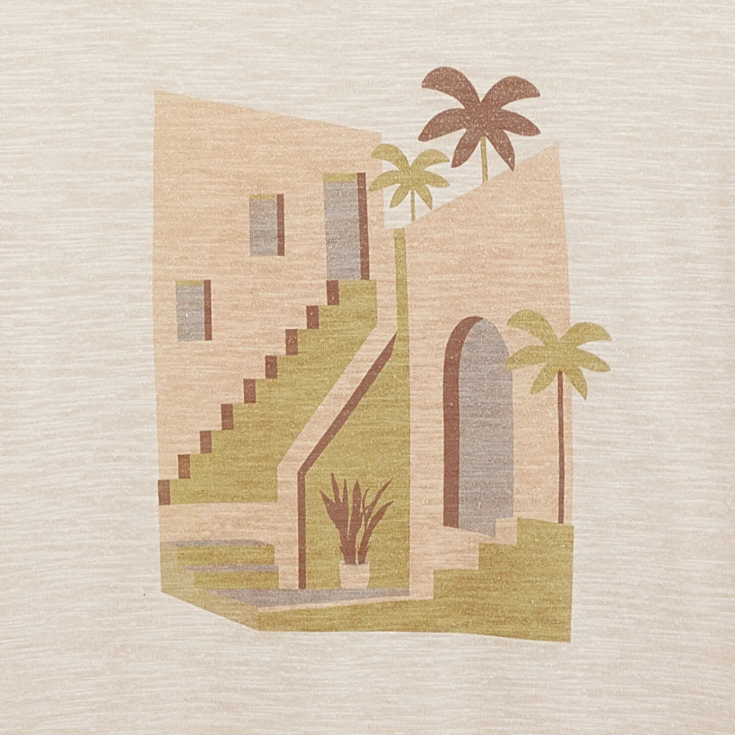 Outlet T-shirt met landschapsprint T-shirt