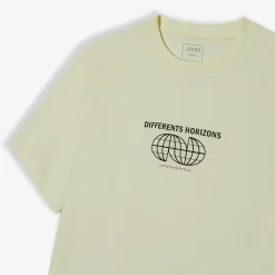 Best Sale T-shirt met ronde hals en willekeurige print T-shirt