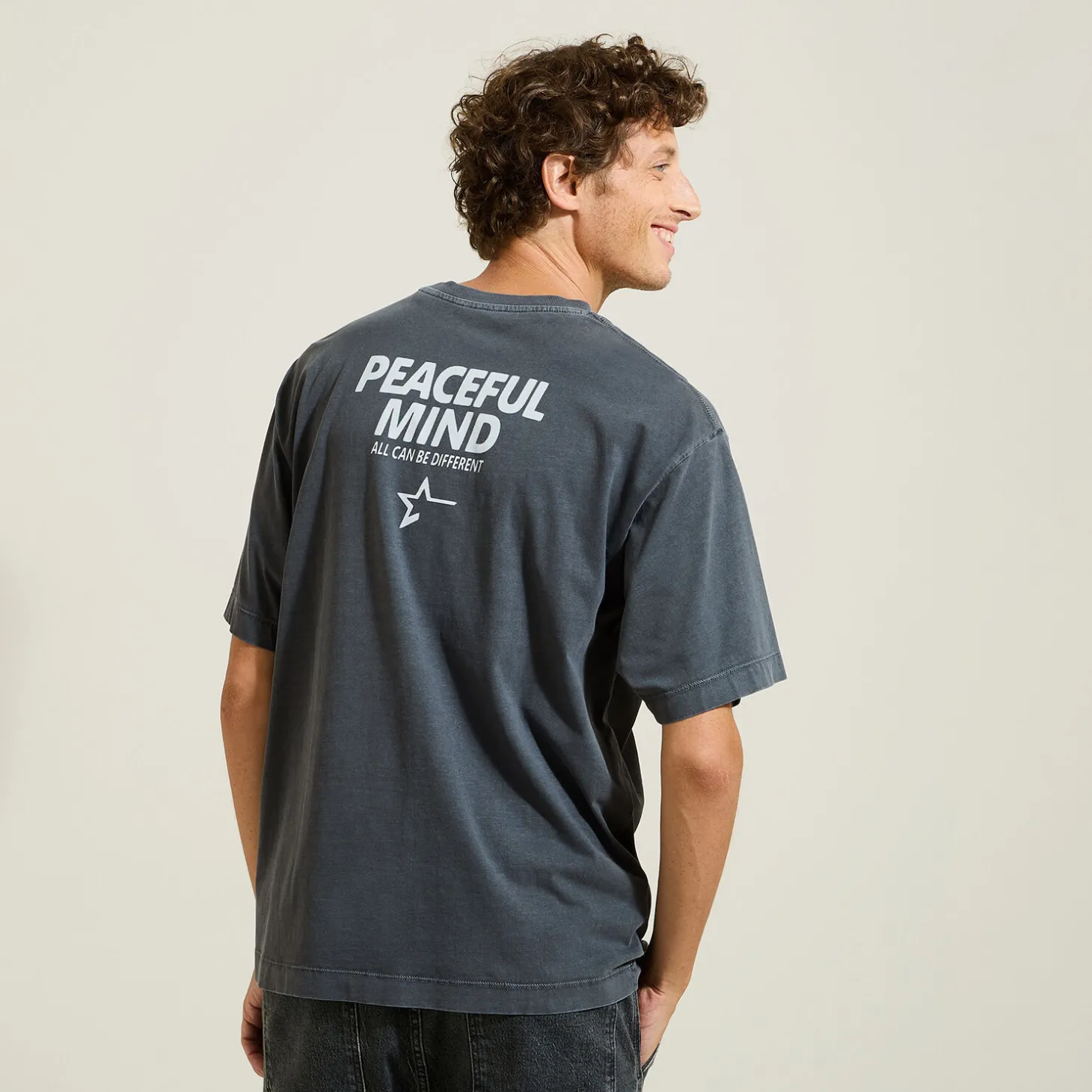 Outlet T-shirt met ronde hals en print T-shirt