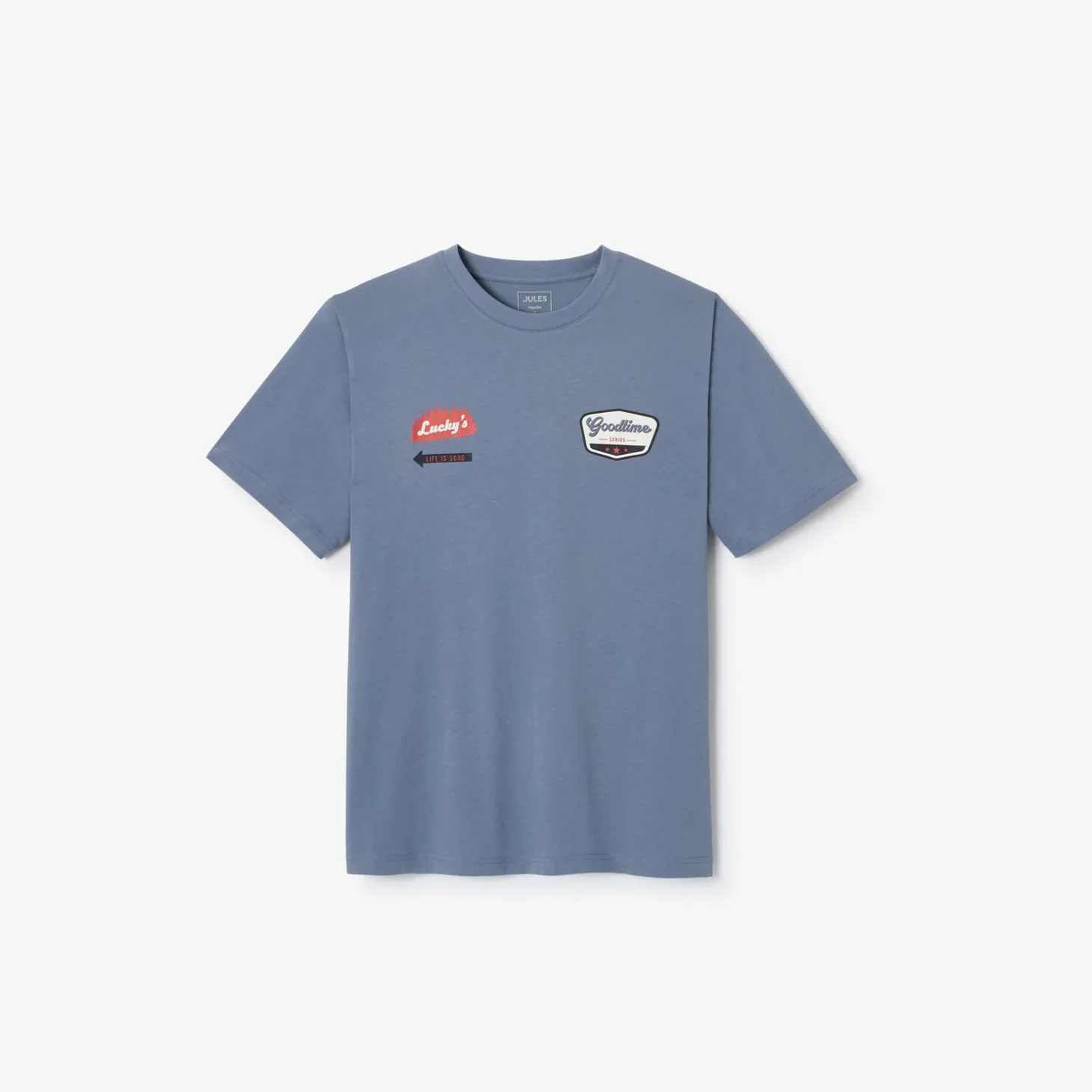 Best T-shirt met ronde hals en willekeurige print T-shirt