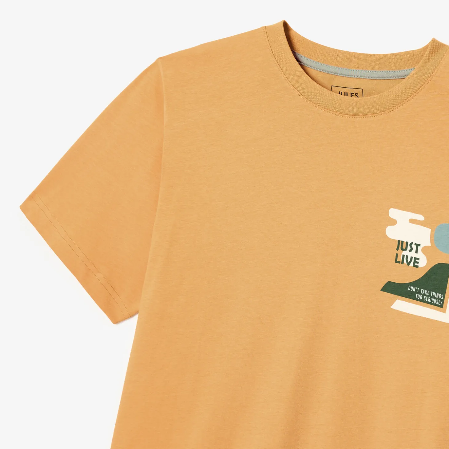 Online T-shirt met ronde hals en willekeurige print T-shirt