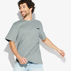 Online T-shirt met ronde hals in katoen T-shirt