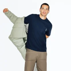 Best T-shirt met ronde hals in reliëfstof T-shirt