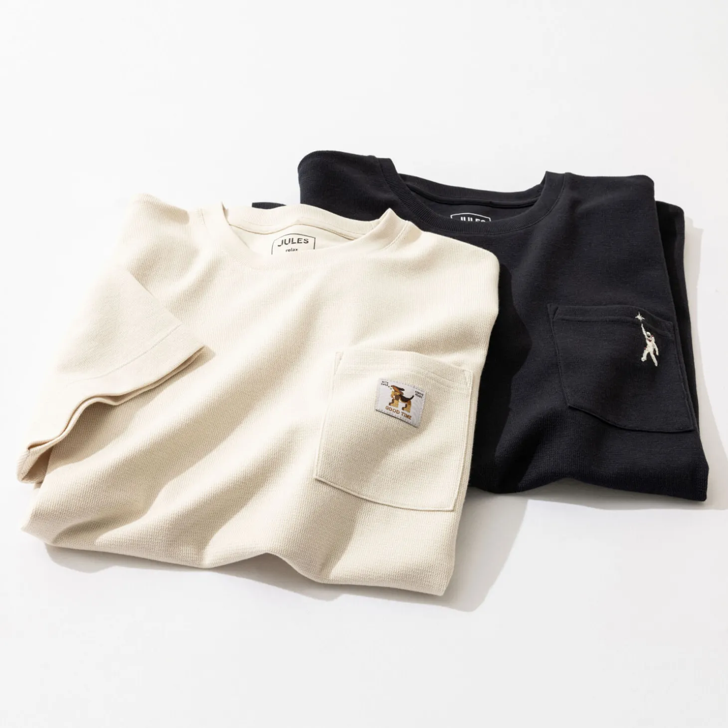 Best T-shirt met ronde hals in reliëfstof T-shirt