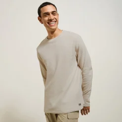 Sale T-shirt met ronde hals in fantasiestof T-shirt