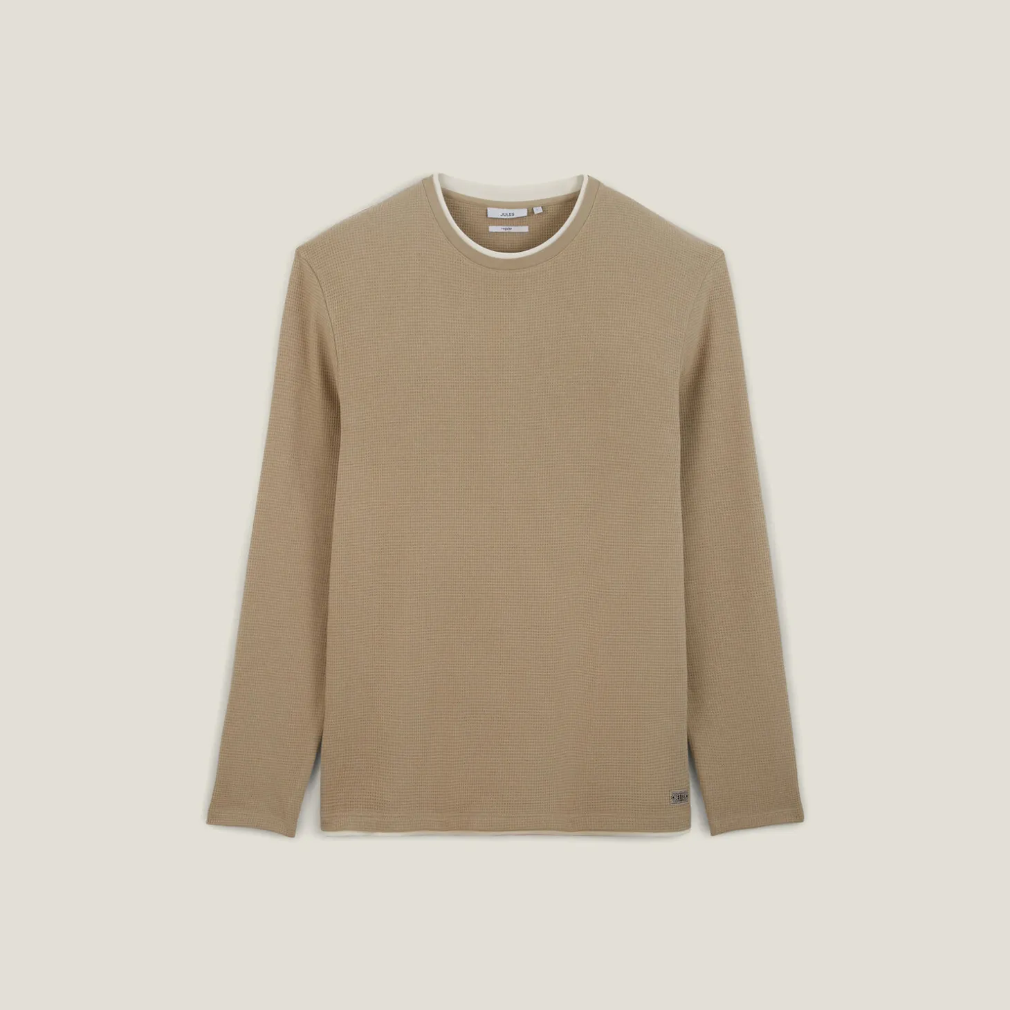 Cheap T-shirt met ronde hals in fantasiestof T-shirt