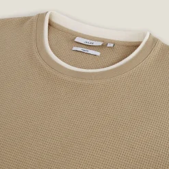 Cheap T-shirt met ronde hals in fantasiestof T-shirt