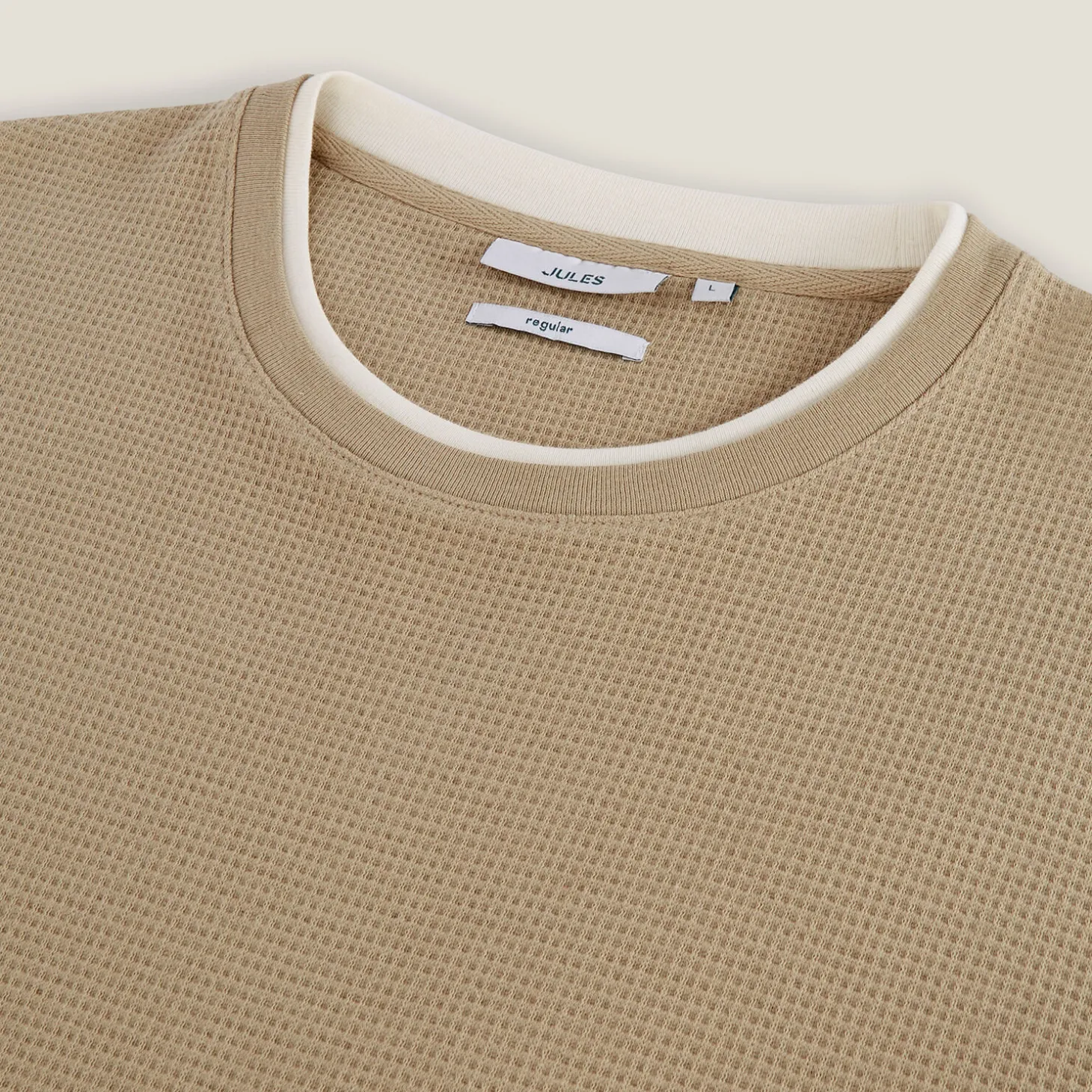 Cheap T-shirt met ronde hals in fantasiestof T-shirt