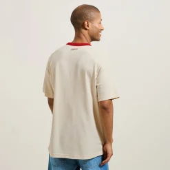 New T-shirt met ronde hals, print en contrasterende ve T-shirt