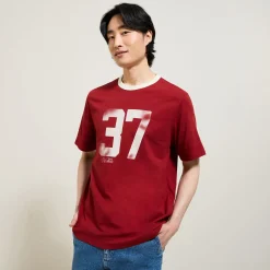 Shop T-shirt met ronde hals, print en contrasterende ve T-shirt