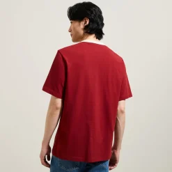 Shop T-shirt met ronde hals, print en contrasterende ve T-shirt