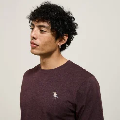 Cheap T-shirt van gemêleerd katoenen met ronde hals, ka T-shirt