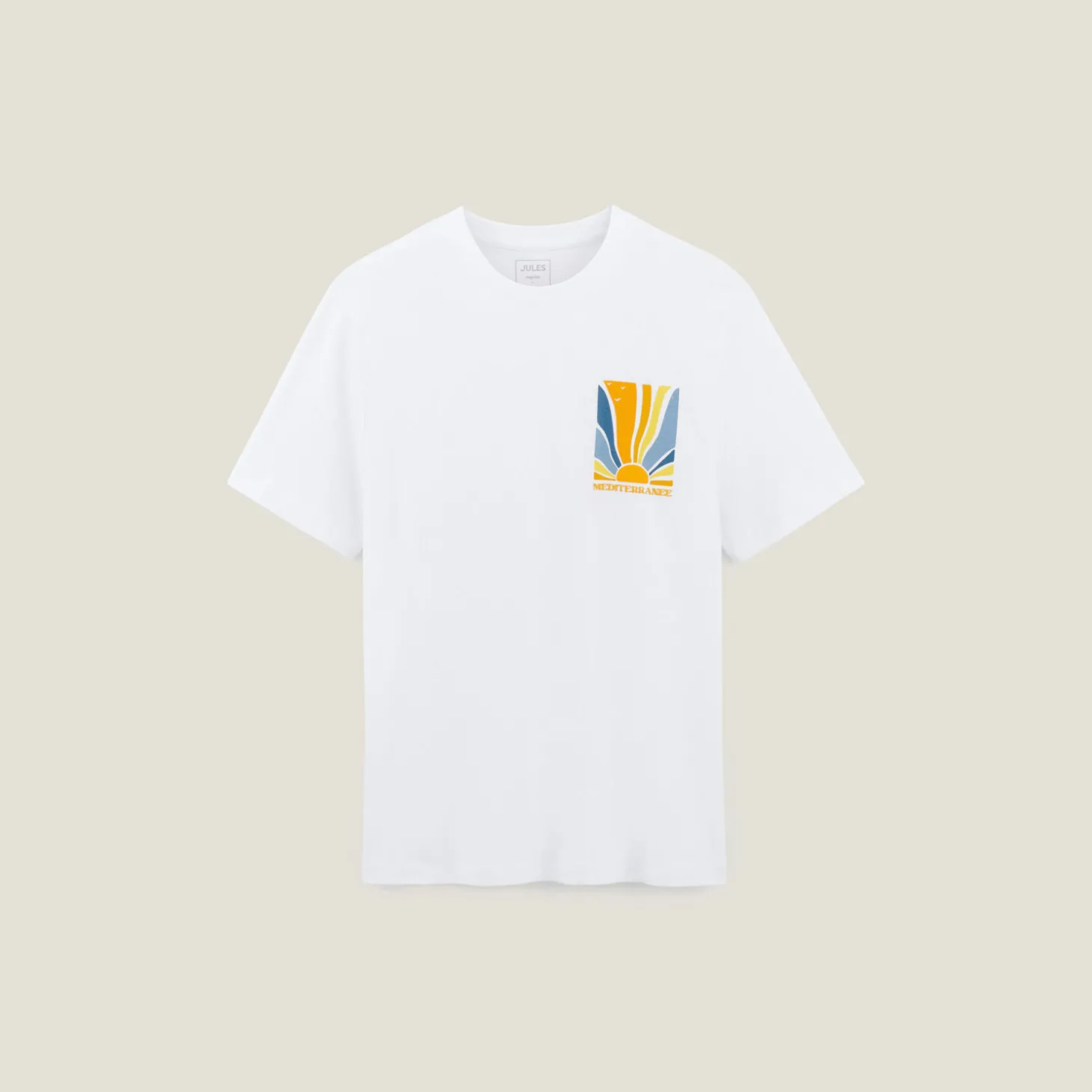 Fashion T-shirt van , mediterrane strandprint T-shirt