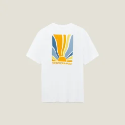 Fashion T-shirt van , mediterrane strandprint T-shirt