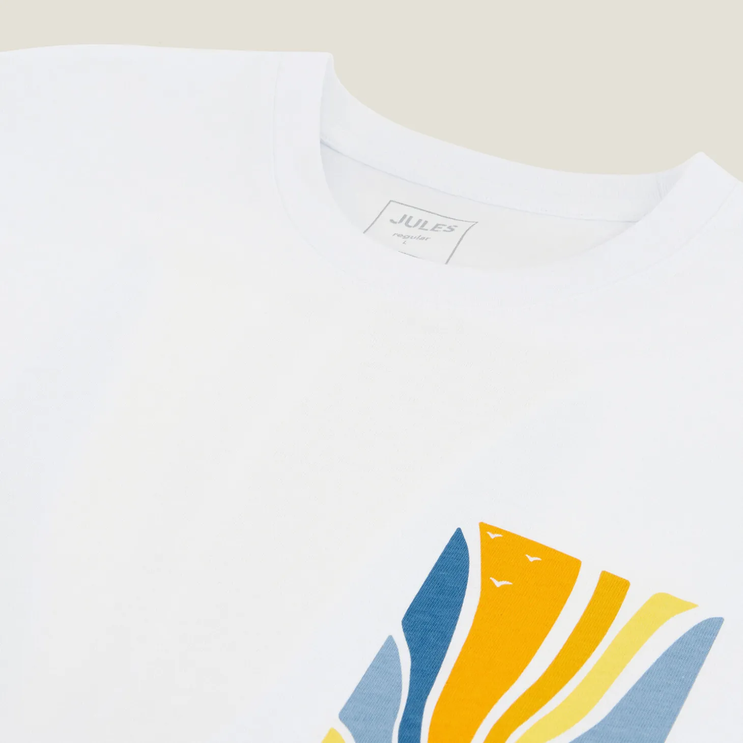 Fashion T-shirt van , mediterrane strandprint T-shirt