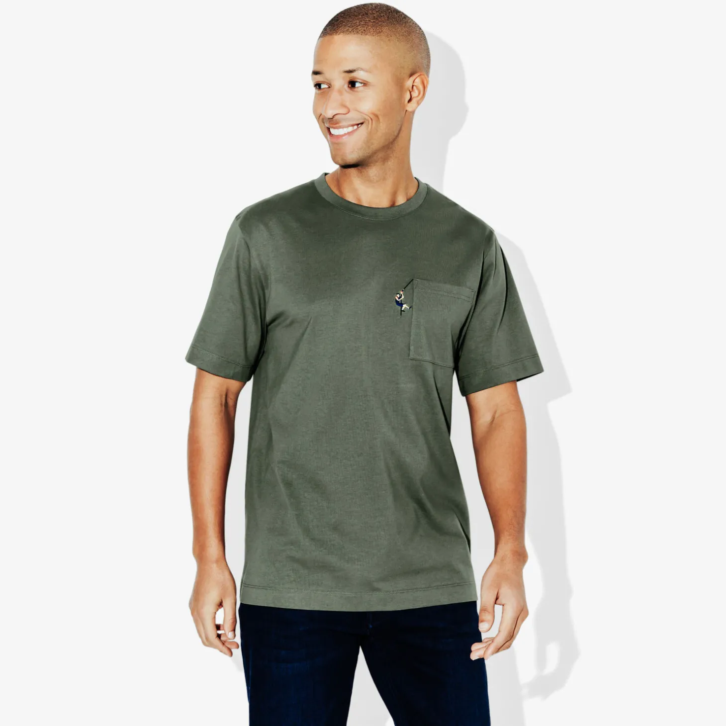 Outlet T-Shirt Vert kaki T-shirt