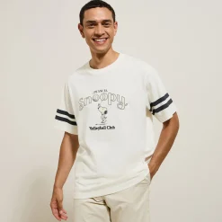 Store T-shirt Volleyball Club-print, Peanuts-licentie T-shirt