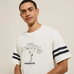 Store T-shirt Volleyball Club-print, Peanuts-licentie T-shirt
