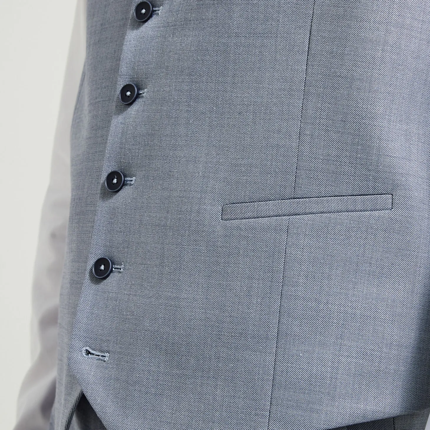 Outlet Tweekleurig slim kostuumgilet Kostuumgilet