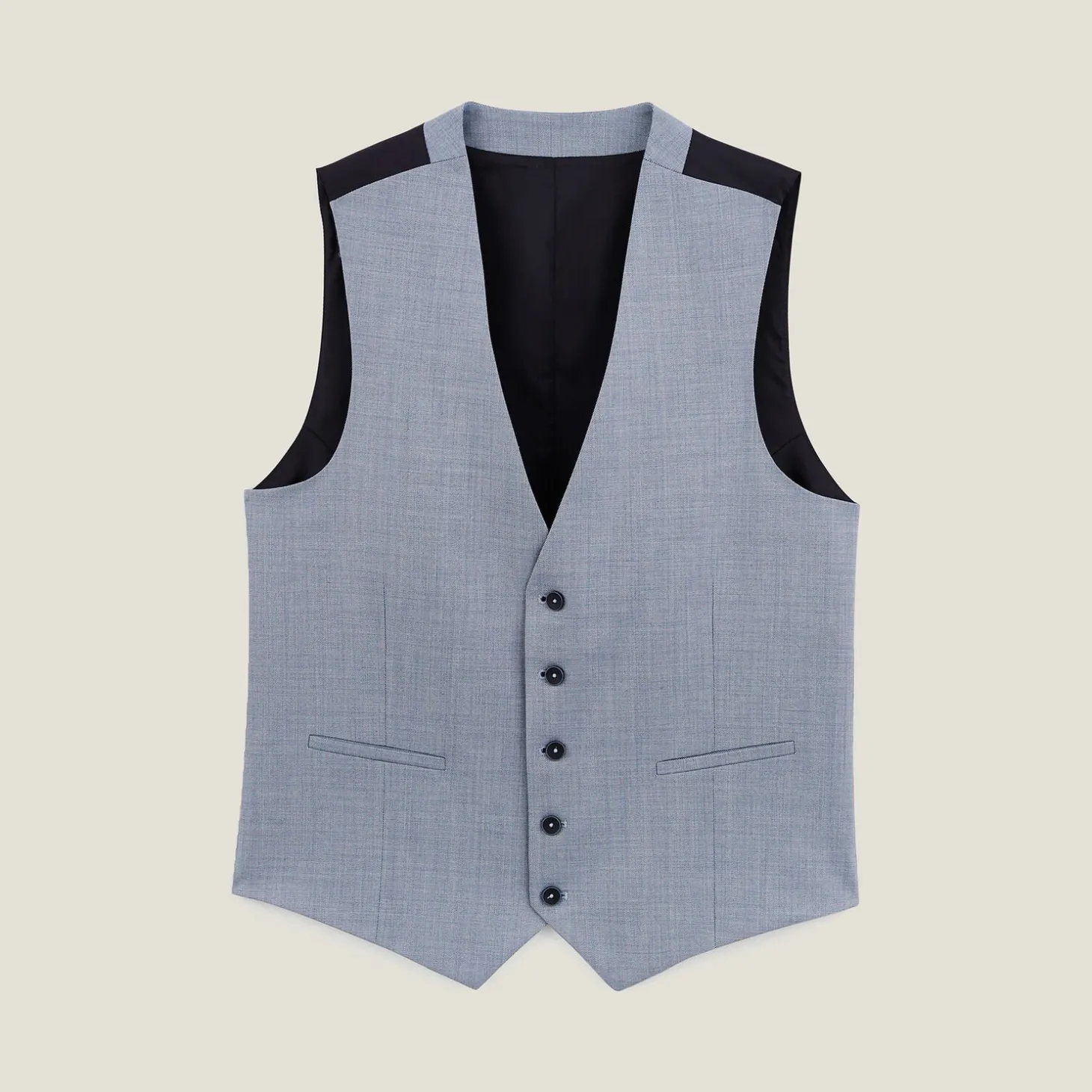 Outlet Tweekleurig slim kostuumgilet Kostuumgilet
