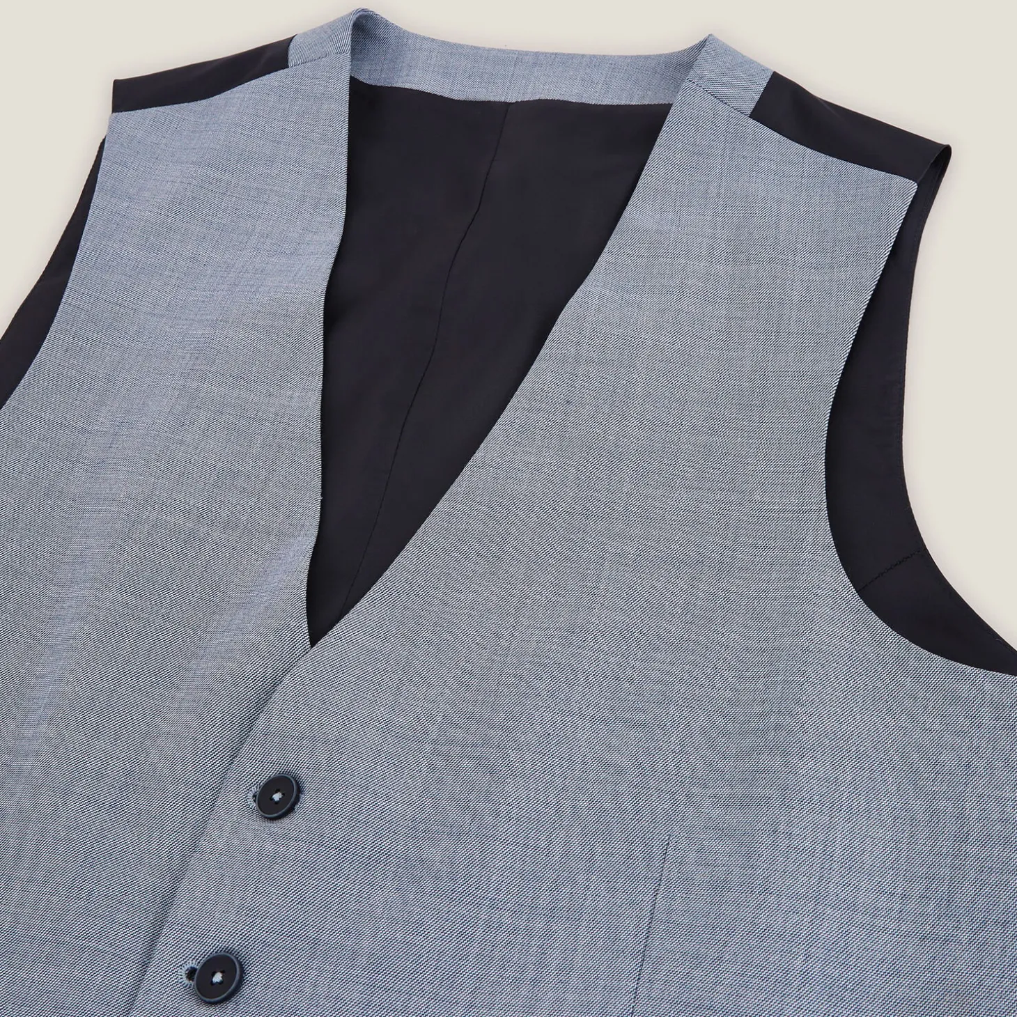 Outlet Tweekleurig slim kostuumgilet Kostuumgilet