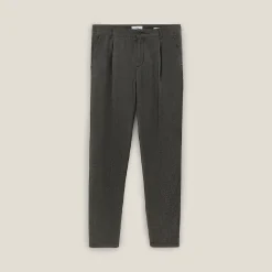Shop Tweekleurige, relaxte broek in twill Broek