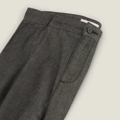 Shop Tweekleurige, relaxte broek in twill Broek