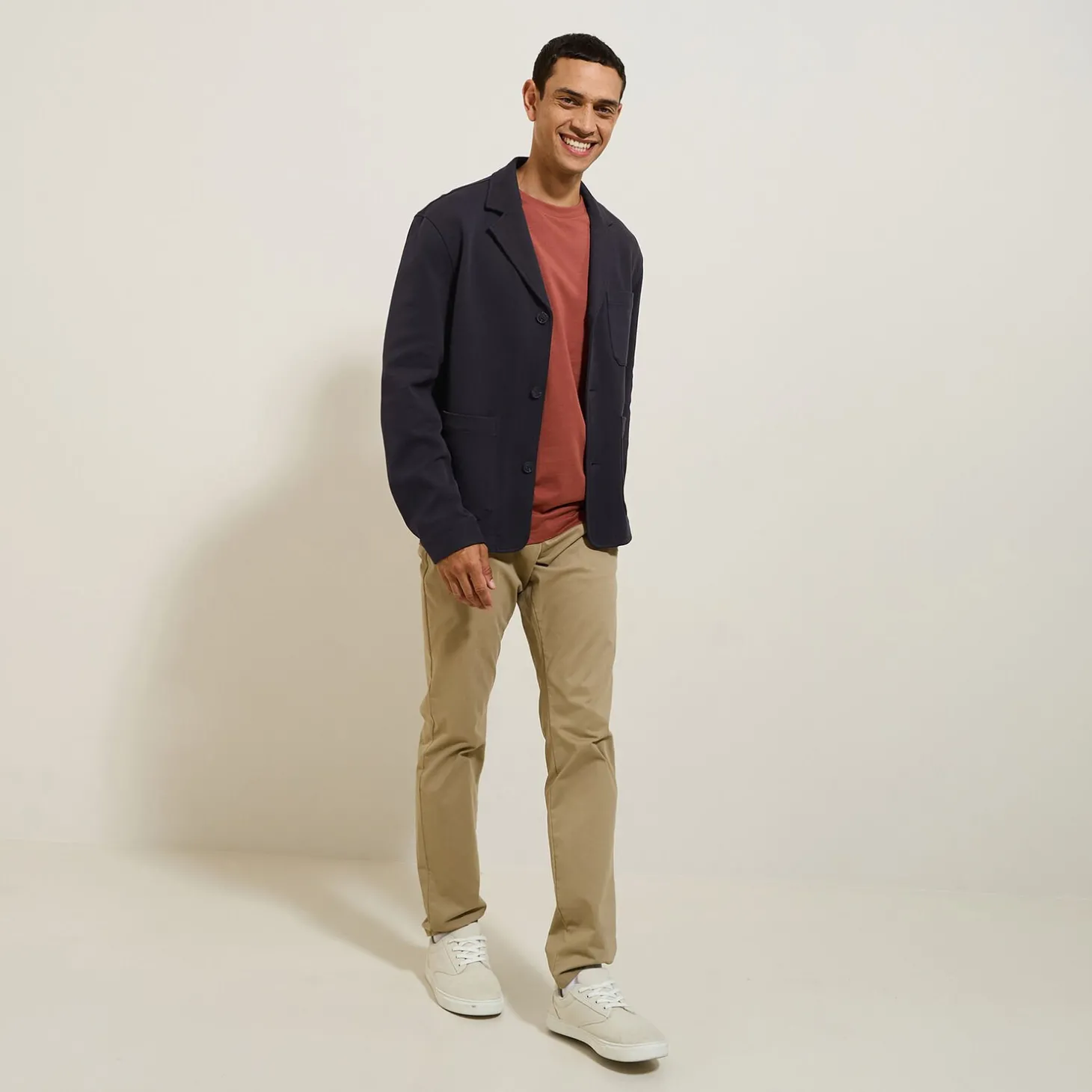 New Vest in tricot met boxy snit voor het tussenseizoe Kostuumvest & Blazer