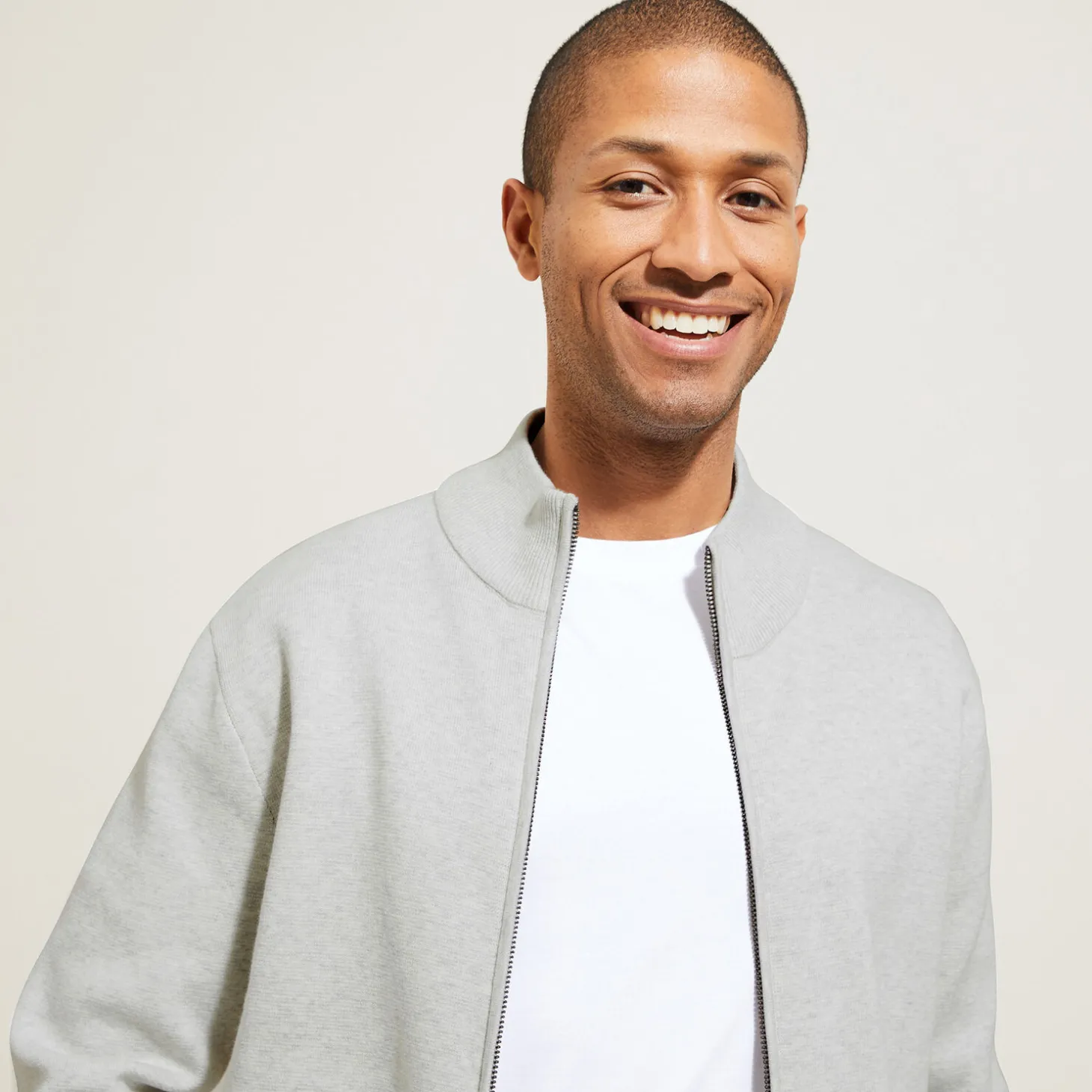 Fashion Vest met ristsluiting en opstaande kraag Heren Gebreide Vesten Heren|Trui