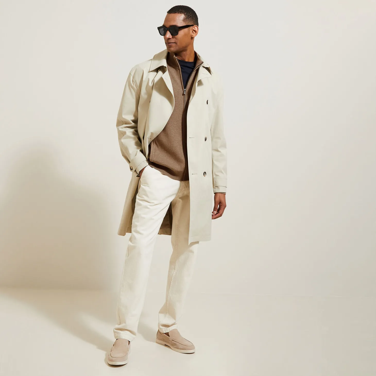 Hot Vest met ristsluiting en opstaande kraag Heren Gebreide Vesten Heren|Trui