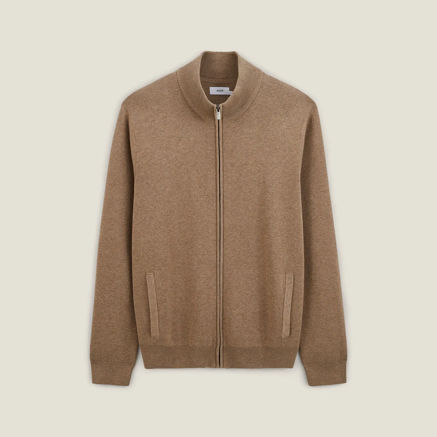 Hot Vest met ristsluiting en opstaande kraag Heren Gebreide Vesten Heren|Trui