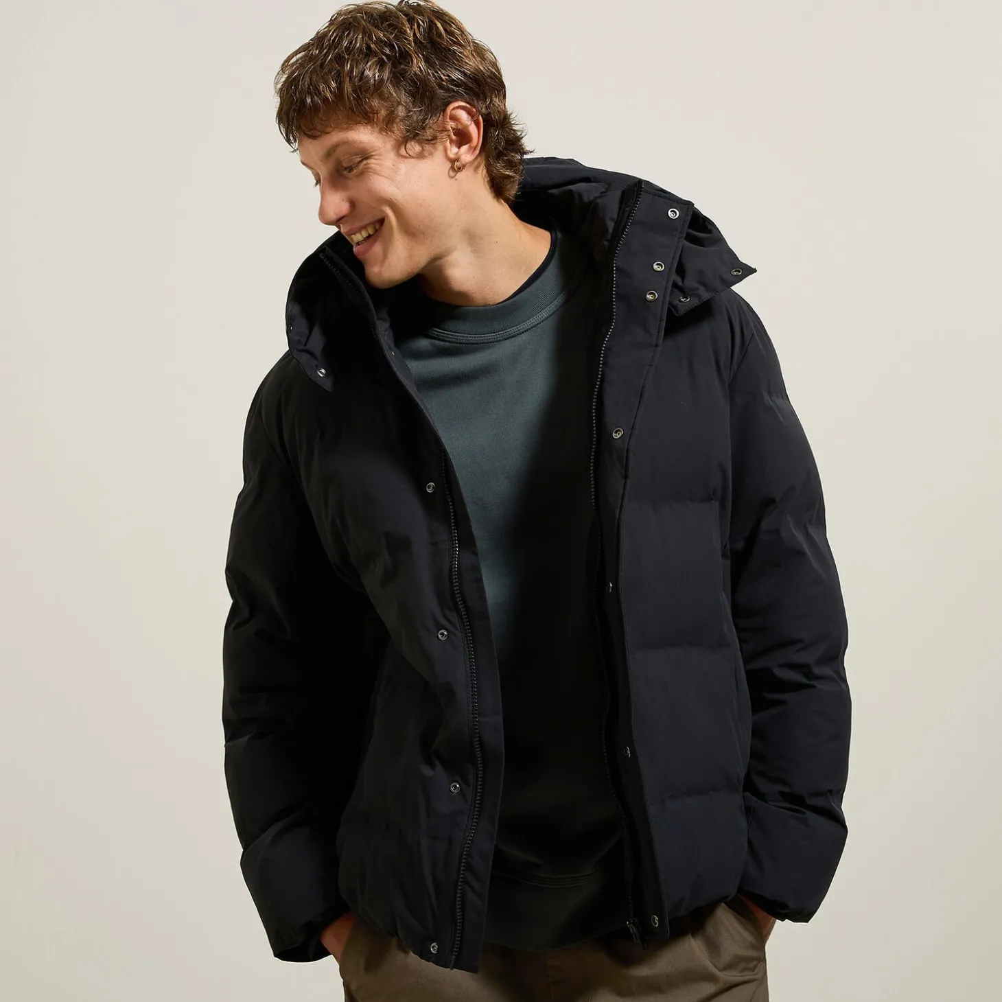 New Waterafstotende gewatteerde jas Mantel & Jack