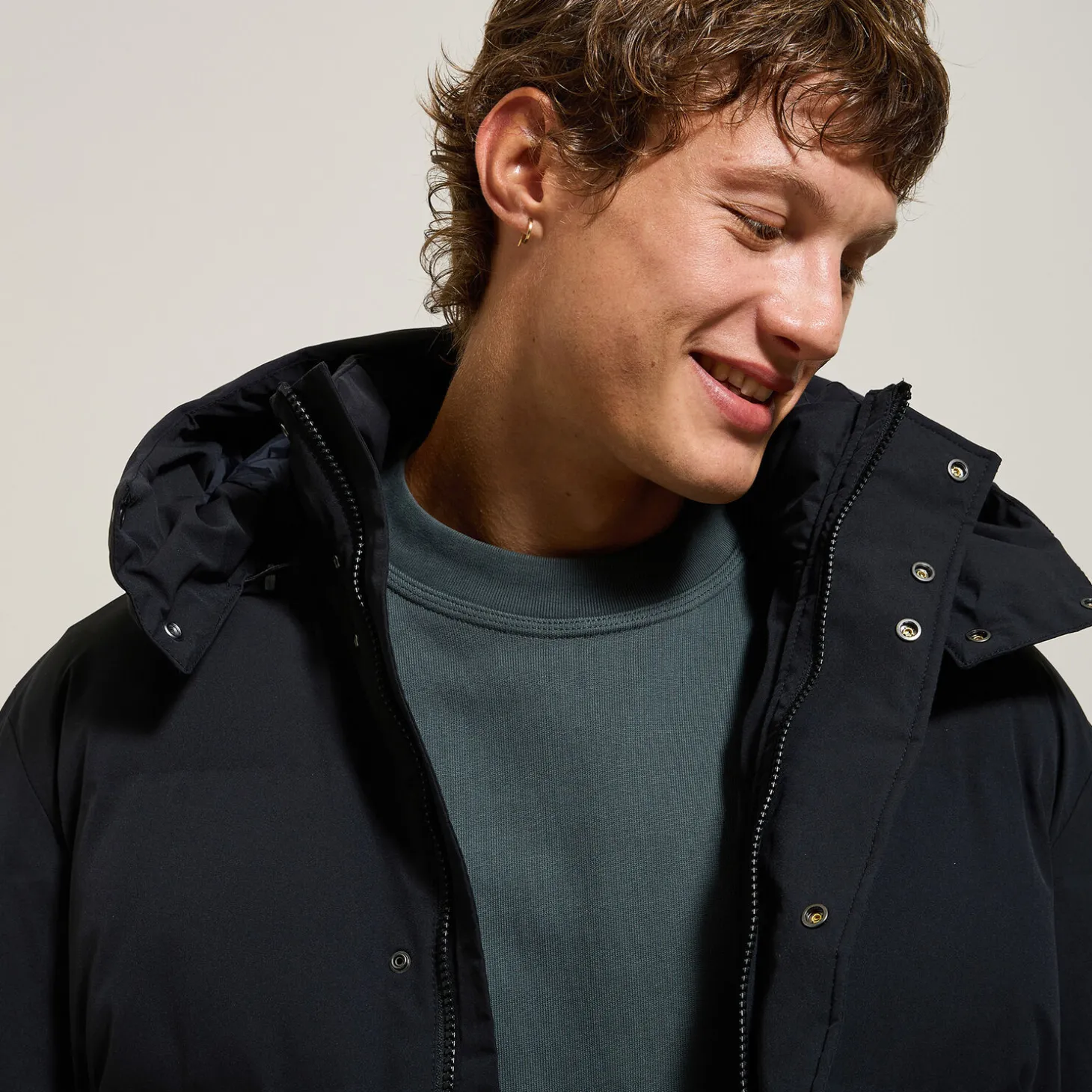 New Waterafstotende gewatteerde jas Mantel & Jack