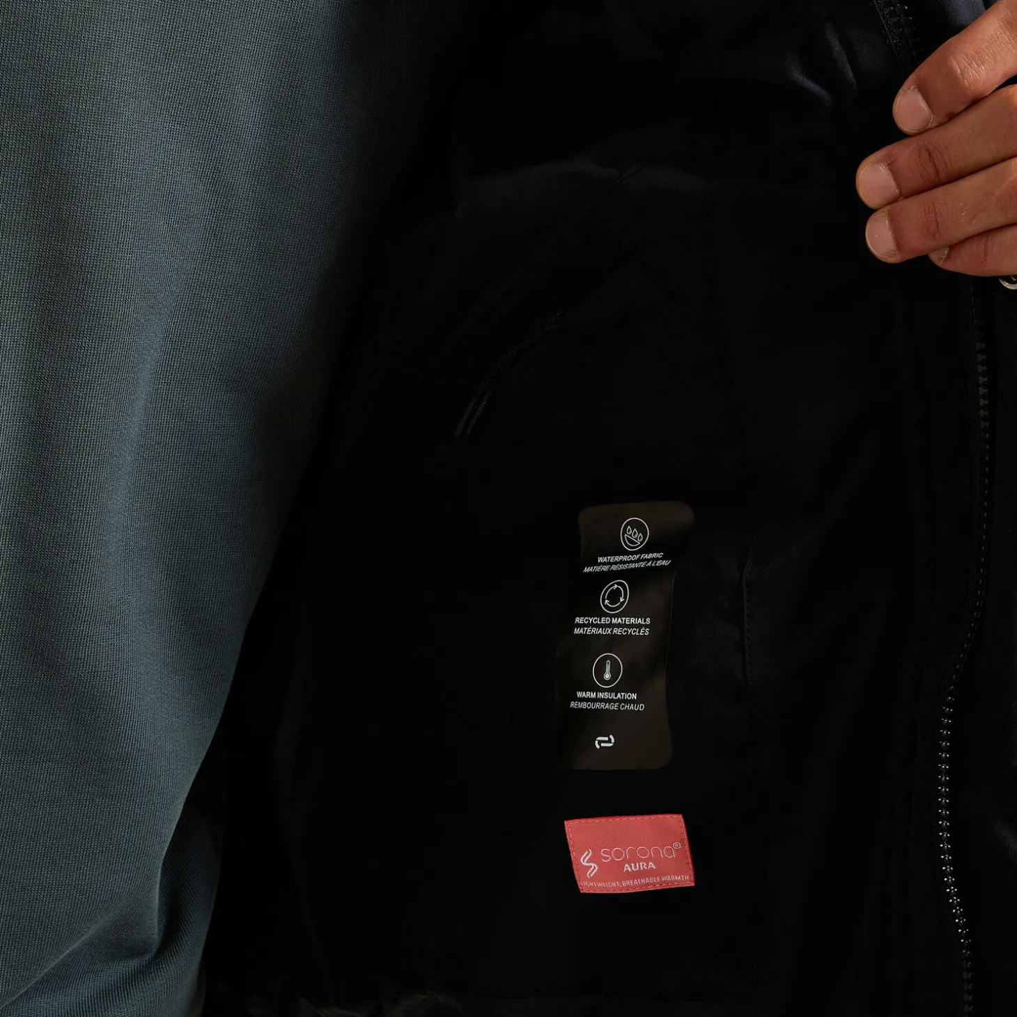 New Waterafstotende gewatteerde jas Mantel & Jack