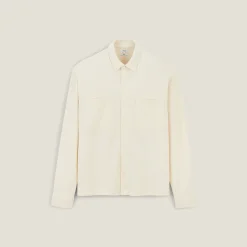 Flash Sale Wollen overhemdjas met hemdskraag Overshirt|Overhemd