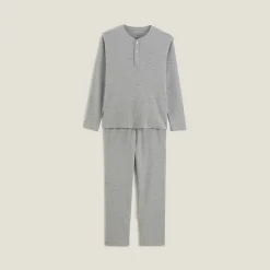 New Wollen pyjamaset van gewafeld materiaal Pyjama