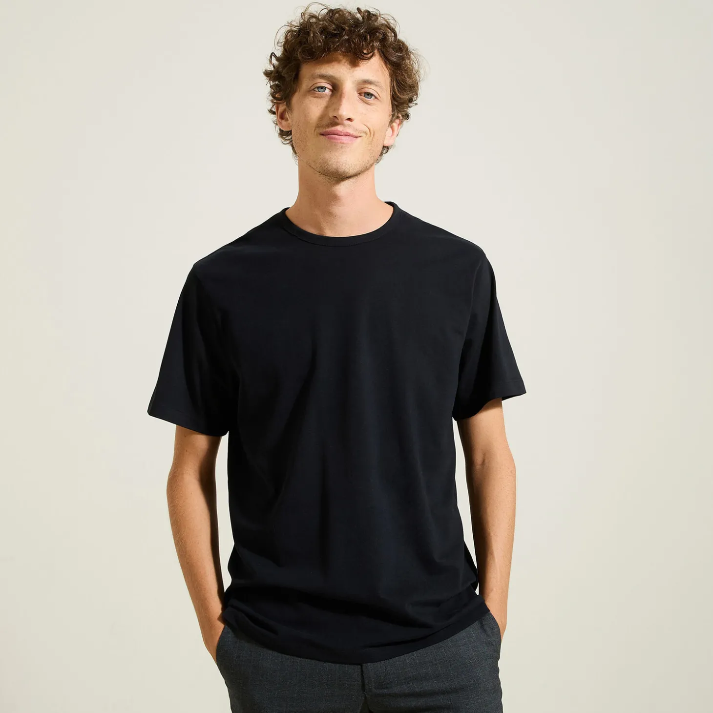 Hot Zacht T-shirt met ronde hals T-shirt