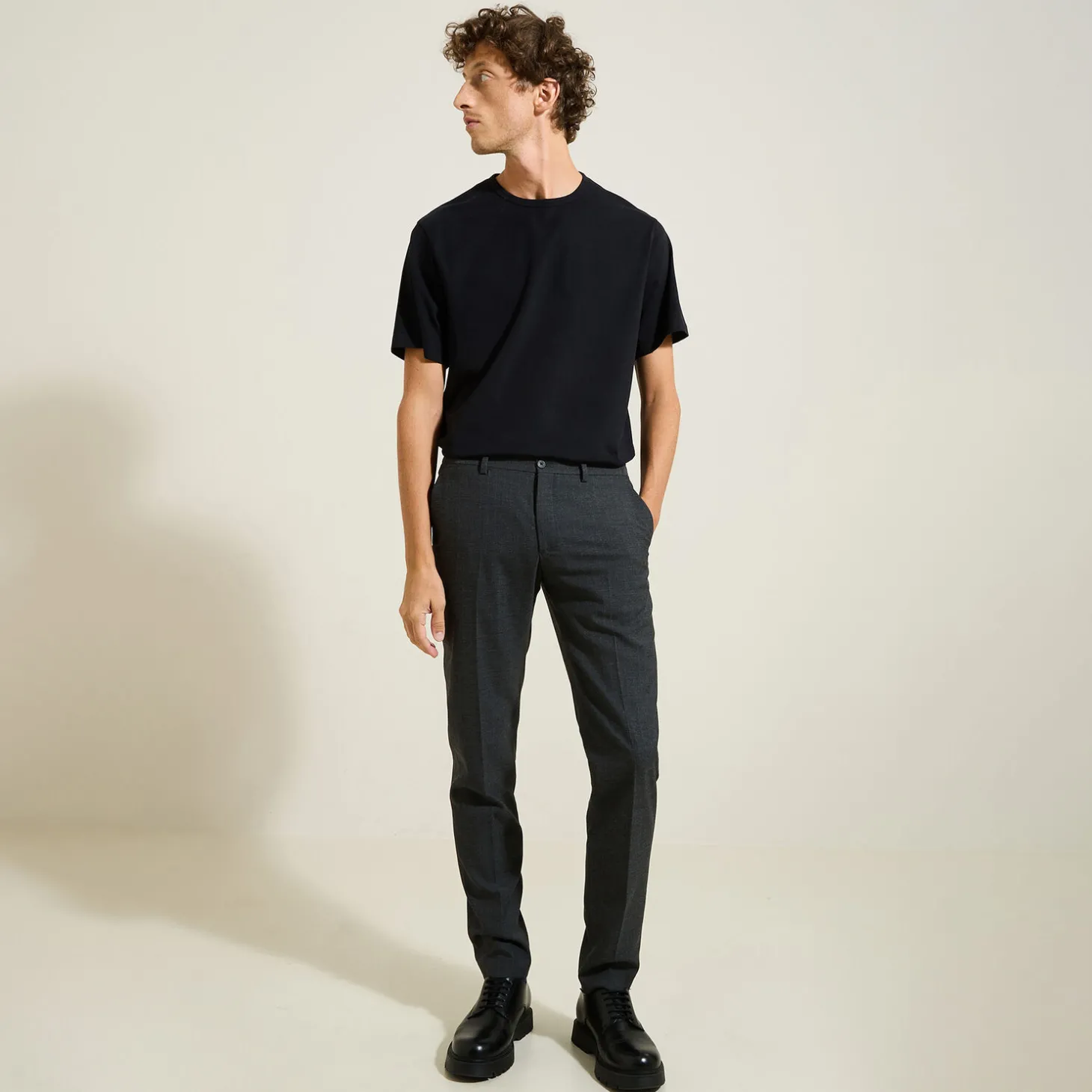 Hot Zacht T-shirt met ronde hals T-shirt