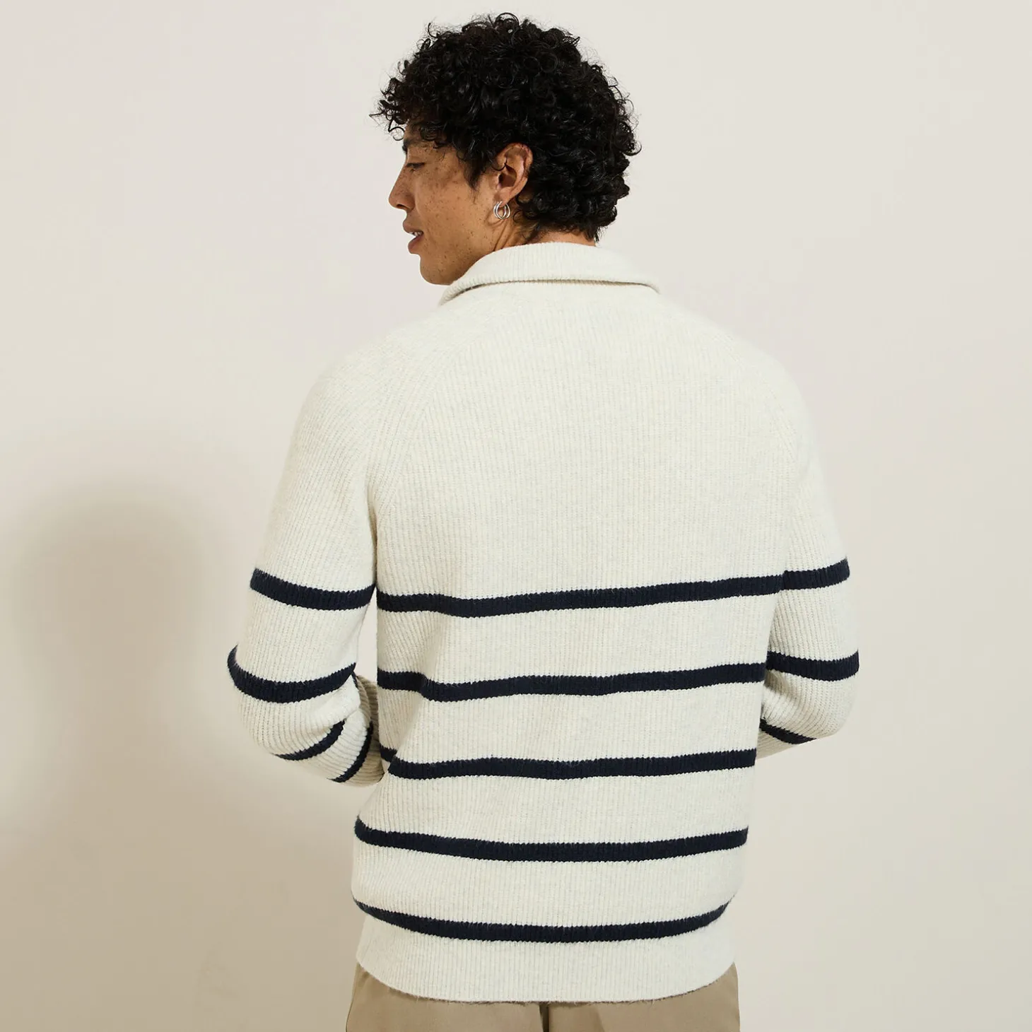 Cheap Zachte trui met truckerskraag Trui